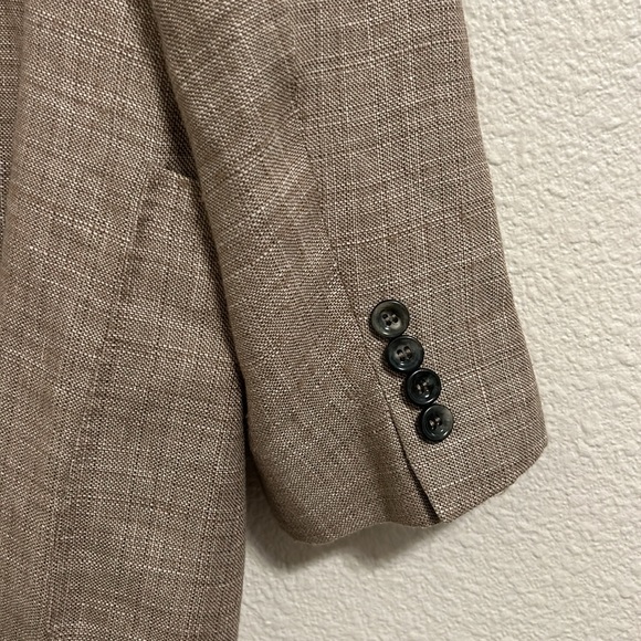 Canali Kei Linen Blend Blazer IT 56R/US 46R - Picture 7 of 14